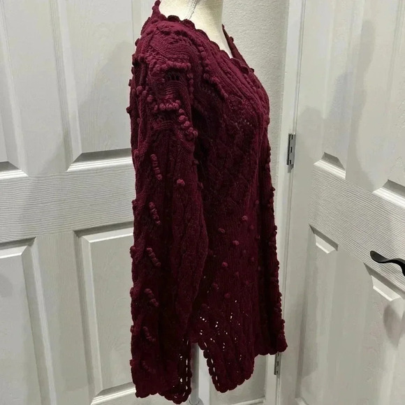 Vintage Yarnworks 80s hand knit sweater, shoulder pads, knitted embellished - Picture 5 of 11